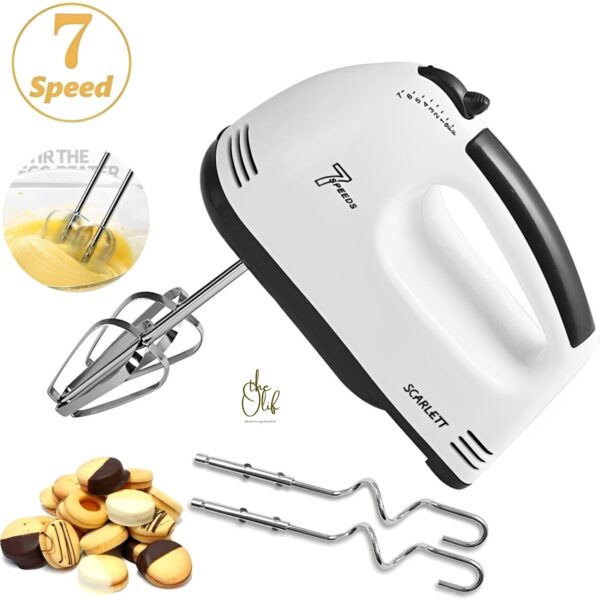 Multi-Purpose Electric Hand Mixer Beater – Perfect for Whipping, Mixing, and Baking.
